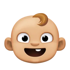 baby: medium-light skin tone per la piattaforma Facebook