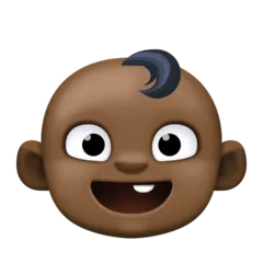 baby: dark skin tone für Facebook Plattform