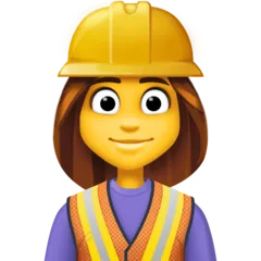 woman construction worker for Facebook-plattformen