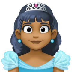 princess: medium-dark skin tone untuk platform Facebook