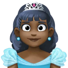 Facebook dla platformy princess: dark skin tone
