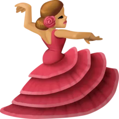Facebook 플랫폼을 위한 woman dancing: medium skin tone