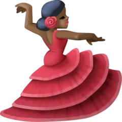 woman dancing: dark skin tone per la piattaforma Facebook