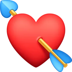 Facebook dla platformy heart with arrow