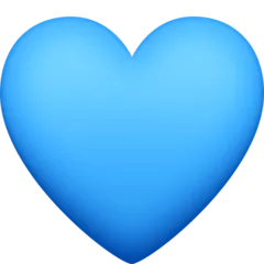 Facebook 平台中的 blue heart