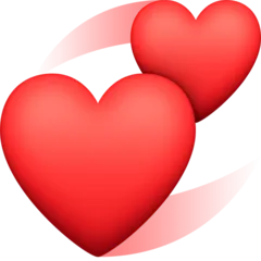 Facebook প্ল্যাটফর্মে জন্য revolving hearts