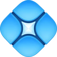 diamond with a dot for Facebook platform