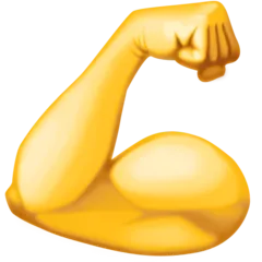 Facebook प्लेटफ़ॉर्म के लिए flexed biceps
