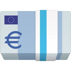 Facebook platformu için euro banknote