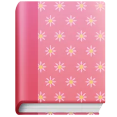 notebook with decorative cover for Facebook platform