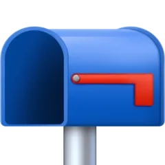 Facebook प्लेटफ़ॉर्म के लिए open mailbox with lowered flag