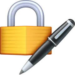 locked with pen עבור פלטפורמת Facebook