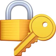 locked with key for Facebook platform