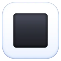 white square button for Facebook platform