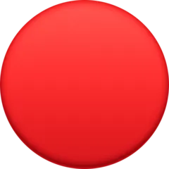 red circle for Facebook platform