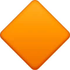 large orange diamond per la piattaforma Facebook