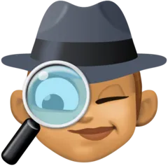 Facebook dla platformy woman detective: medium skin tone