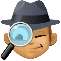 Facebook 플랫폼을 위한 detective: medium skin tone