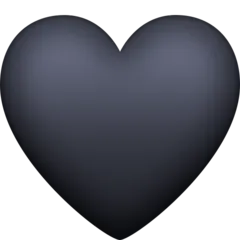 black heart עבור פלטפורמת Facebook