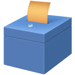 Facebook platformu için ballot box with ballot