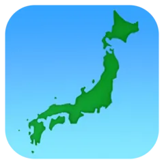 map of Japan alustalla Facebook