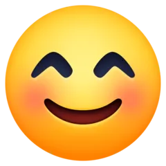 Facebook 平台中的 smiling face with smiling eyes