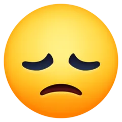 Facebook 平台中的 disappointed face