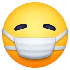 Facebook 플랫폼을 위한 face with medical mask