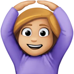 person gesturing OK: medium-light skin tone für Facebook Plattform