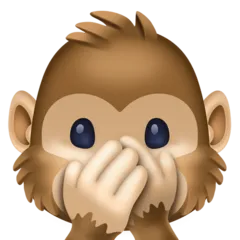 speak-no-evil monkey alustalla Facebook