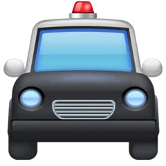 Facebook platformu için oncoming police car