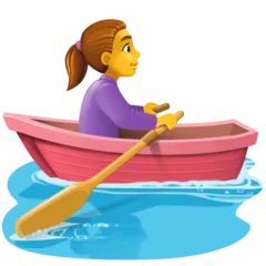 woman rowing boat для платформы Facebook