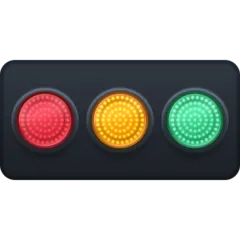 horizontal traffic light for Facebook-plattformen