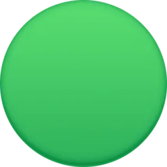 green circle لمنصة Facebook