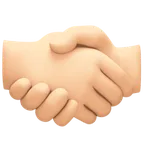handshake: light skin tone per la piattaforma Facebook