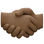 handshake: dark skin tone pentru platforma Facebook