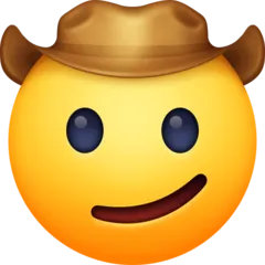 cowboy hat face for Facebook-plattformen