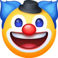clown face pour la plateforme Facebook