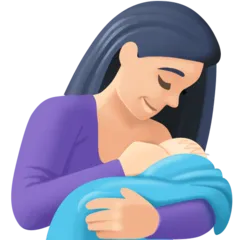 Facebook 플랫폼을 위한 breast-feeding: light skin tone