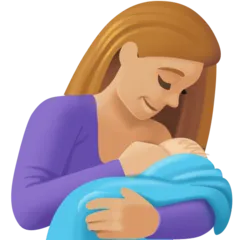 Facebook dla platformy breast-feeding: medium-light skin tone