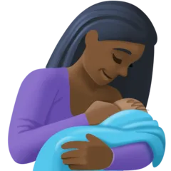 breast-feeding: dark skin tone สำหรับแพลตฟอร์ม Facebook