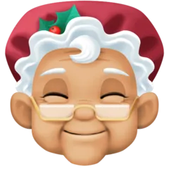Mrs. Claus: medium-light skin tone สำหรับแพลตฟอร์ม Facebook