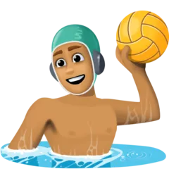 person playing water polo: medium skin tone untuk platform Facebook
