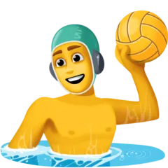 man playing water polo pentru platforma Facebook