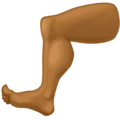 leg: medium-dark skin tone für Facebook Plattform