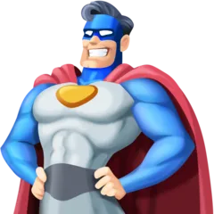 superhero: light skin tone สำหรับแพลตฟอร์ม Facebook