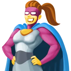 Facebook प्लेटफ़ॉर्म के लिए woman superhero