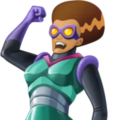 Facebook platformu için woman supervillain: medium skin tone