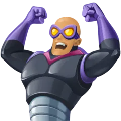 man supervillain: medium skin tone alustalla Facebook