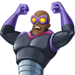supervillain: dark skin tone สำหรับแพลตฟอร์ม Facebook